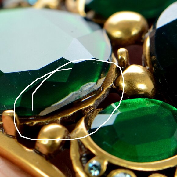 Vintage Oscar de La Renta Gold-tone Crystal Bracelet - Picture 10 of 10